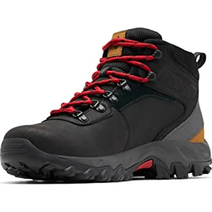 Columbia NEWTON RIDGE PLUS II WATERPROOF, Herren Wanderstiefel aus Leder und Mesh, wasserdicht, schwarz, Größe 17 – Bild 2