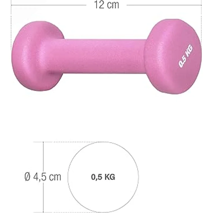 GORILLA SPORTS® Neopren Kurzhanteln - 2er Set, 2x0,5kg, 2x1kg, 2x2kg, 2x3kg, 2x4kg, 2x5kg, 31kg Komplettset, rutschfest - Hanteln, Gewichte, Hantelset, Dumbbells, Gymnastikhanteln, Fitness – Bild 2