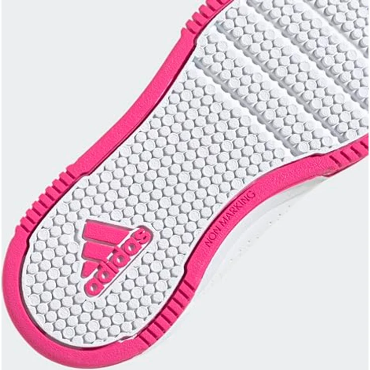 adidas Tensaur Sport Training Lace Schuh für Mädchen, Laufschuhe mit Non Marking Gummiaussensohle, 37 1/3, Weiss, nachhaltiges Obermaterial – Bild 4