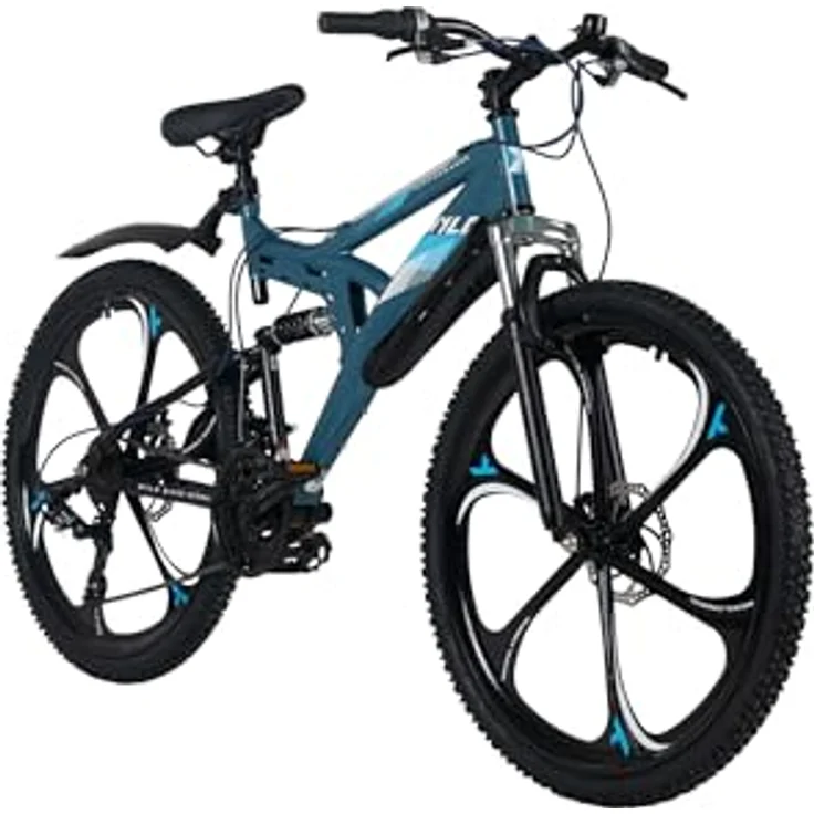 WYLD Mountainbike Fully 26'' Bliss, schwarz-gelb, 21 Gänge, RH 47 cm, mit Magnesium-Laufrädern – Bild 2