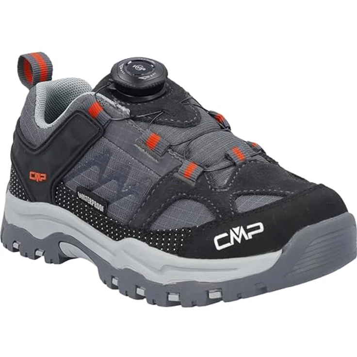 CMP Freizeitschuhe Kiruna, Wanderschuhe für Kinder mit FitGo-Verschlusssystem, anthrazit/schwarz, Größe 45 – Bild 6