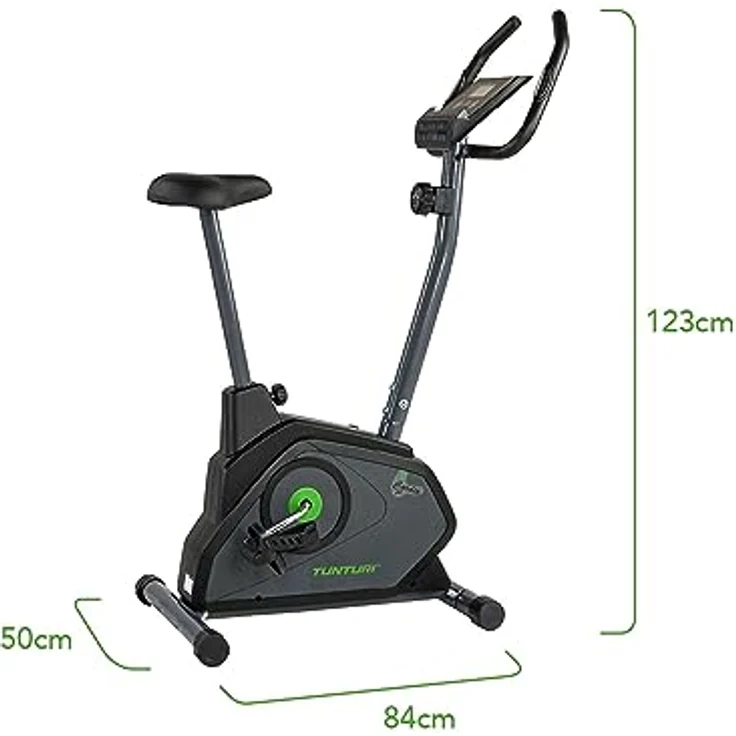 Tunturi Cardio Fit B30 Heimtrainer Fahrrad/Fitnessfahrrad/Hometrainer Fahrrad Trainer mit LCD-Bildschirmanzeige und Tablethalterung - Schwarz – Bild 4