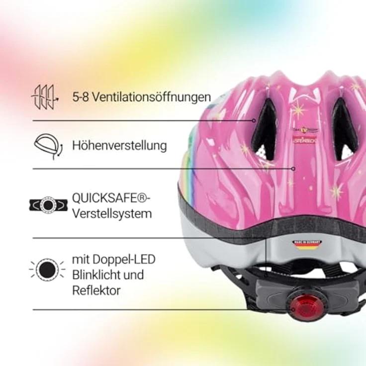 KED Kinder-Fahrradhelm Meggy unicorn Größe: S/M 49 – Bild 4