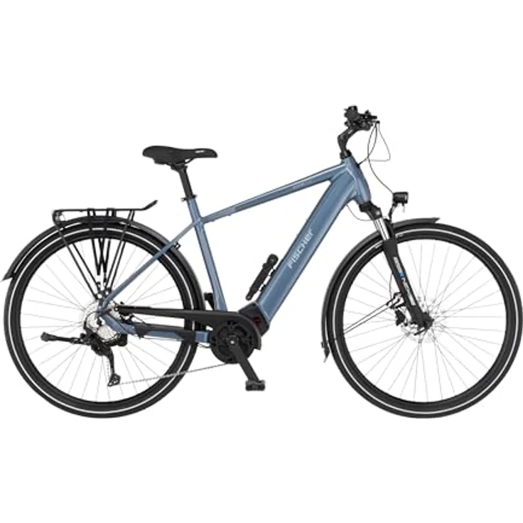 Fischer E-Bike Trekking VIATOR 6.8i Ultimate, Elektrofahrrad für Damen und Herren, 90 Nm Mittelmotor, 711 Wh Akku, 9-Gang SHIMANO Schaltung, hydraulische Scheibenbremse, 90 Lux LED-Beleuchtung, RH 55 – Bild 1