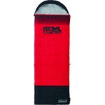 Coleman Schlafsack Festival Single, rot-grau, L, leicht & geruchsneutral, wasserfest