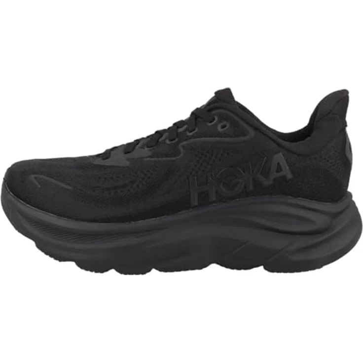 Hoka Clifton 10, Damen Laufschuhe mit optimaler Dämpfung, atmungsaktivem Obermaterial, Größe 38 2/3, Schwarz – Bild 1