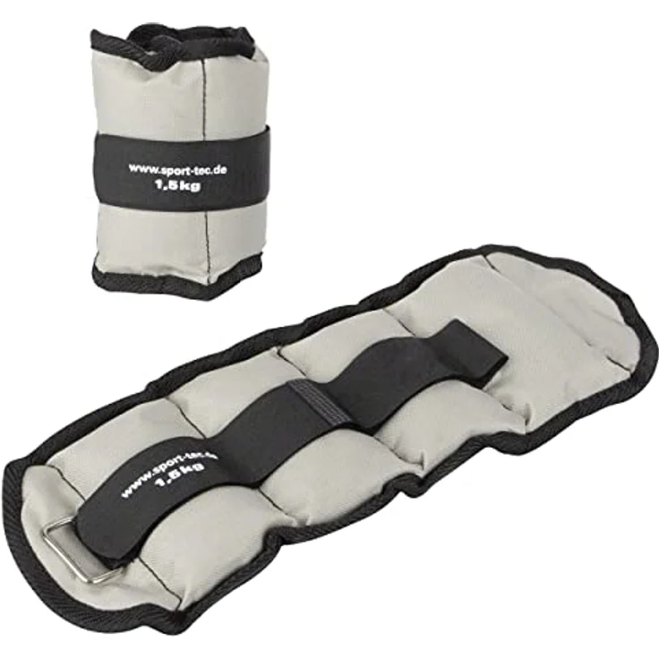 Sport-Tec Gewichtsmanschetten, Laufgewichte 1,5 kg, Paar mit Klettverschluss, strapazierfähiges Nylon – Bild 1