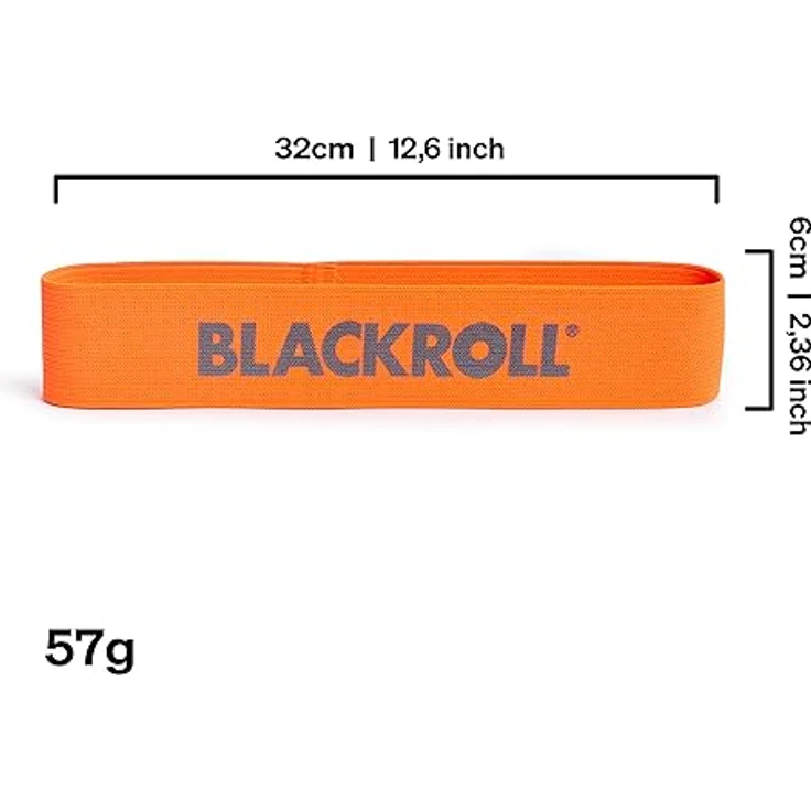 BLACKROLL® LOOP BAND (32 cm), Fitnessband mit leichtem Widerstand (2,9 kg) aus hautfreundlichem Naturgummi, für funktionales Training zu Hause, Büro oder im Park, Made in Germany, Orange – Bild 5