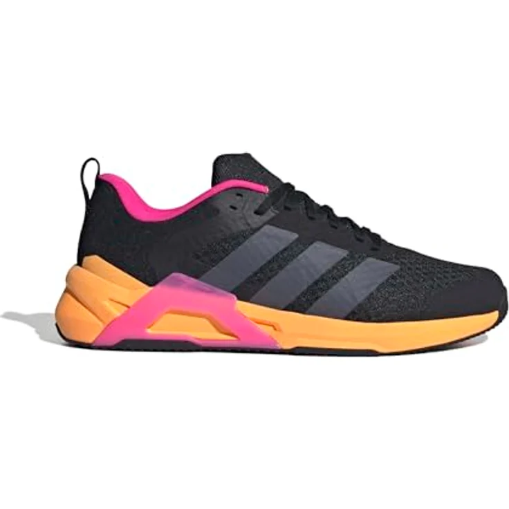 Adidas Dropset Control, Laufschuhe für Herren mit stabiler Zwischensohle, breiter Passform, Farbe: BLACK/AUON/SHOPNK – Bild 3