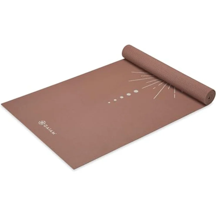 Gaiam Classic Printed Yogamatte, 5 mm dick, latex- und phthalatfrei – Bild 3