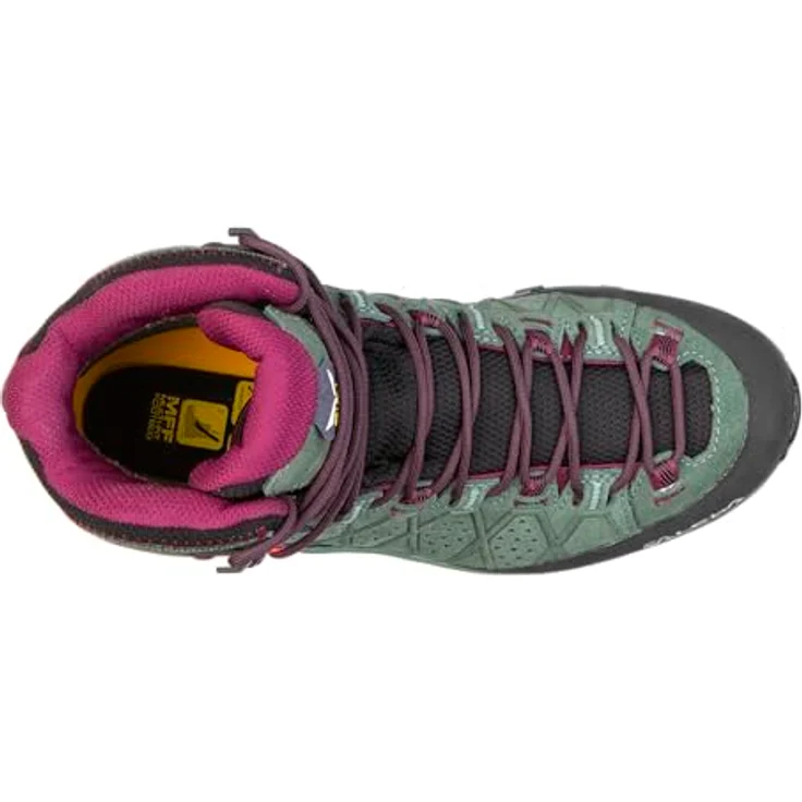 Salewa Alp Trainer 2 Mid GTX, Damen Wanderschuhe mit GORE-TEX, grün, Größe 39 – Bild 3