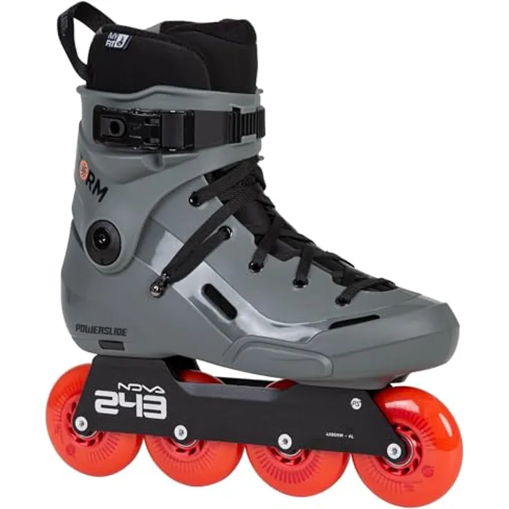 Powerslide Storm Meteor 80 Inlineskates, Urban Freeride Skates mit MYFIT Fat Boy Innenschuh, 4x80mm Rollen, ABEC 9 Kugellager, breite Passform