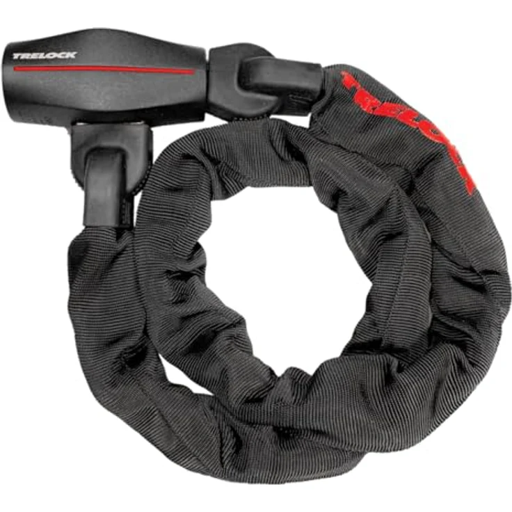 Trelock Kettenschloss 110 cm D 9,5 mm BC 680/110/9,5 schwarz ohne Halter – Bild 2