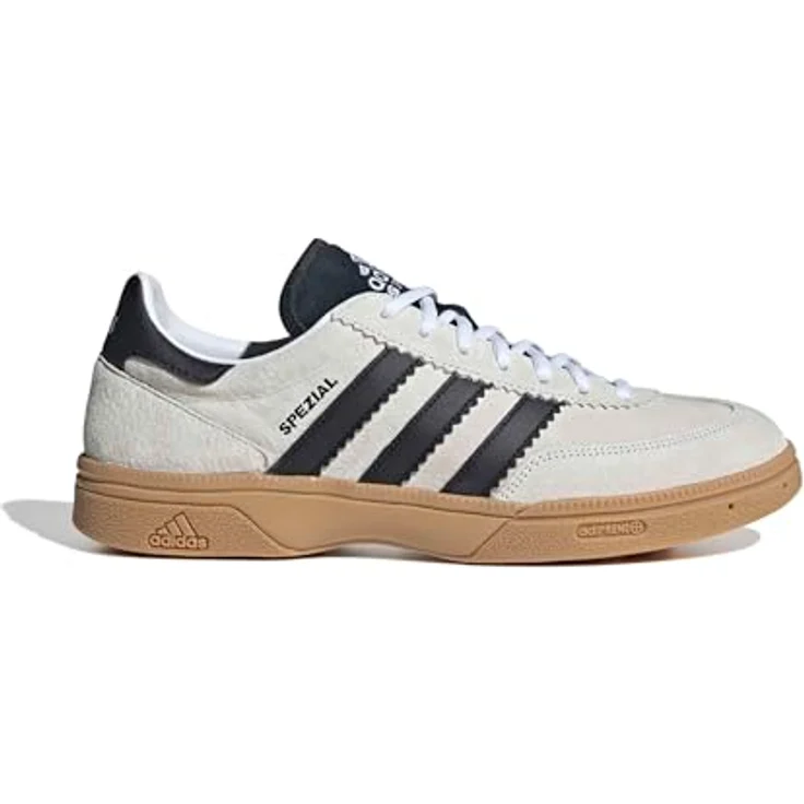 Adidas Hb Spezial, Vintage Handballschuh mit Wildleder-Obermaterial, Dämpfungssystem und Torsion Technologie, ftwwht/cblack, Größe 43 1/3 – Bild 1