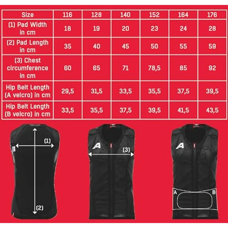 ALPINA PROSHIELD JUNIOR Vest, Flexibler & Atmungsaktiver Rückenprotektor für Kinder mit individuellem Sitz, Schwarz, Größe 152 – Bild 5