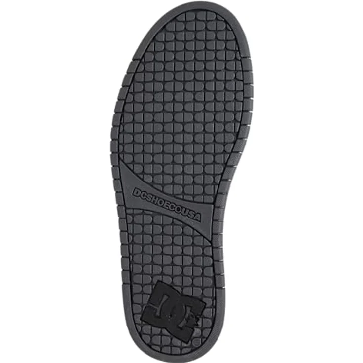 DC Shoes Court Graffik, Lederschuhe für Herren mit atmungsaktiver Mesh-Zunge, grau schwarz – 9 UK / 43 EU / 10 US – Bild 6