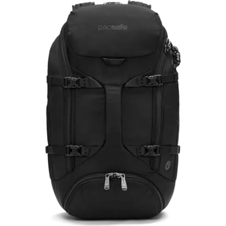 Pacsafe Venturesafe EXP35, RFID Wanderrucksack mit Laptopfach 52 cm, schwarz