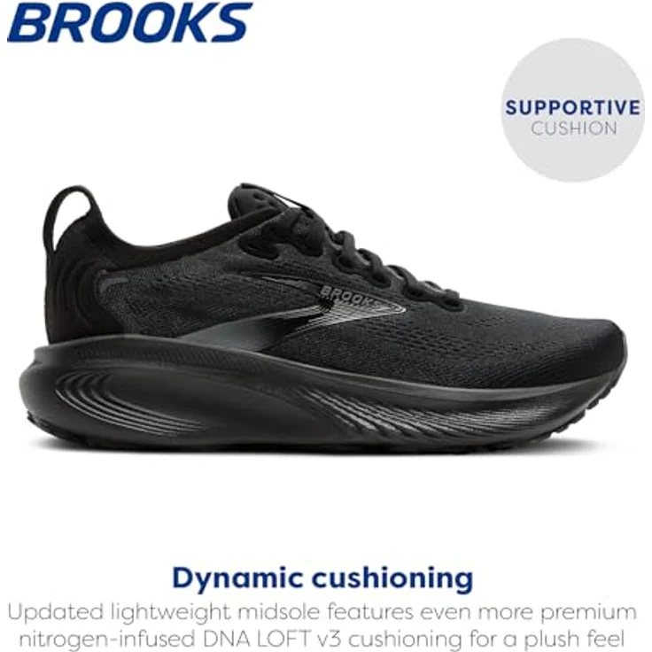 Brooks Adrenaline GTS 25 1104541D020, stabile Laufschuhe mit DNA LOFT-Dämpfung und GuideRails™-Support, schwarz – Bild 2