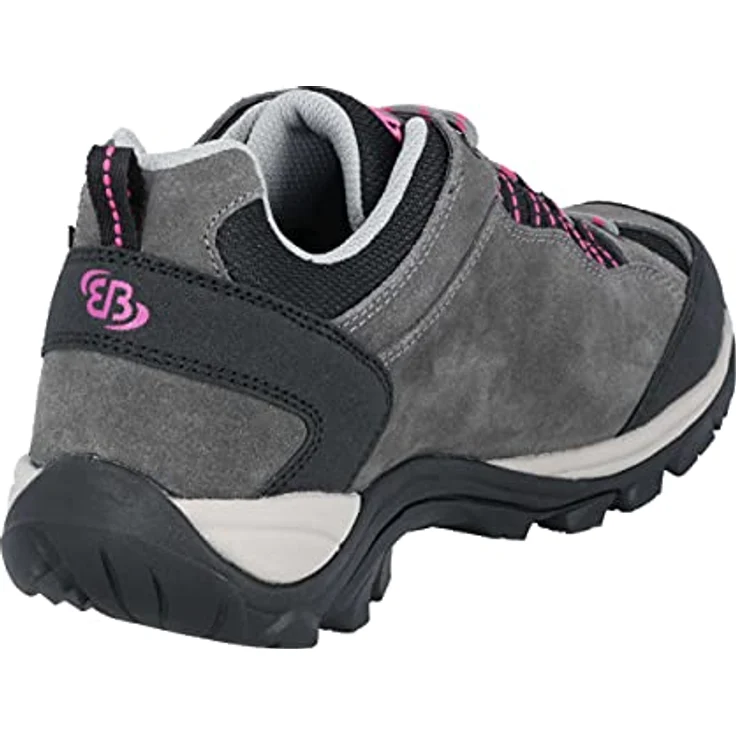 Brütting Mount Bona Low, Damen Wanderschuhe mit wasserdichter Comfortex-Klimamembrane, graues Veloursleder, Größe 40 – Bild 4