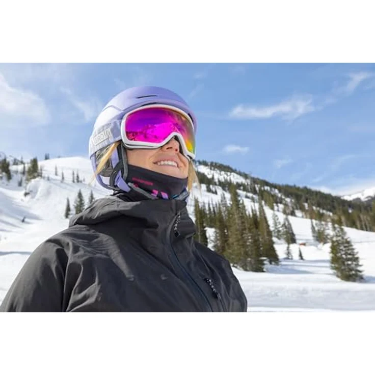 Giro Avera, Damen Schutzausrüstung für Ski und Fahrrad, Hardshell-Helm mit Thermostatsteuerung, rosa, Größe M – Bild 4