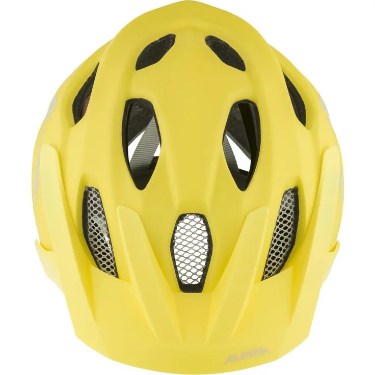 Olympic Sportswear Alpina Apax Jr. Mips, MTB-Fahrradhelm mit hoher Kopfabdeckung, zitronengelb matt, 51 - 56 cm