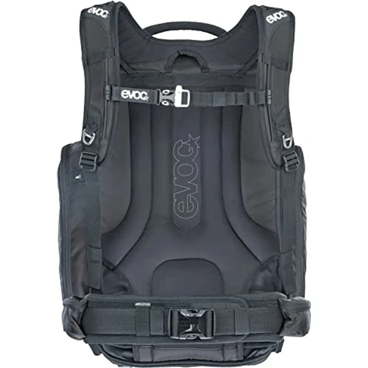 EVOC CP 35 Sportrucksack, ideale Fototasche (verstellbarer Hüftgurt, Kleinteilfächer, Lawinenausrüstung, atmungsaktives Material, Maße: 19 x 55 x 34 cm, Volumen: 35 l), Schwarz – Bild 3