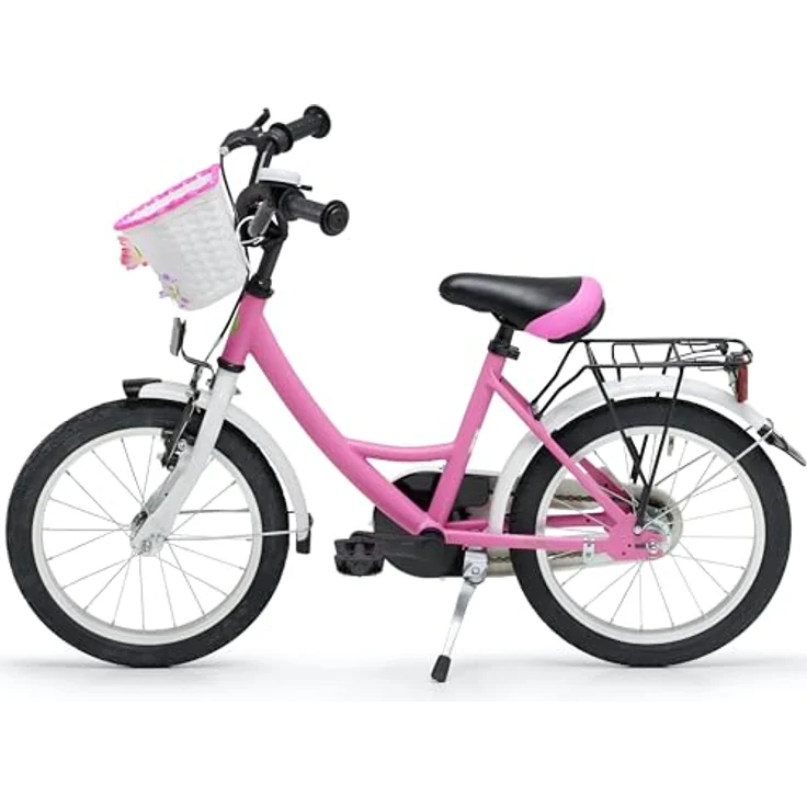 Bachtenkirch Qualitäts Kinderfahrrad 16 Zoll matt Pink Mädchen Kinderrad ab 4 Jahre, mit einstellbarer Sattelhöhe und hochwertigen Bremsen – Bild 2