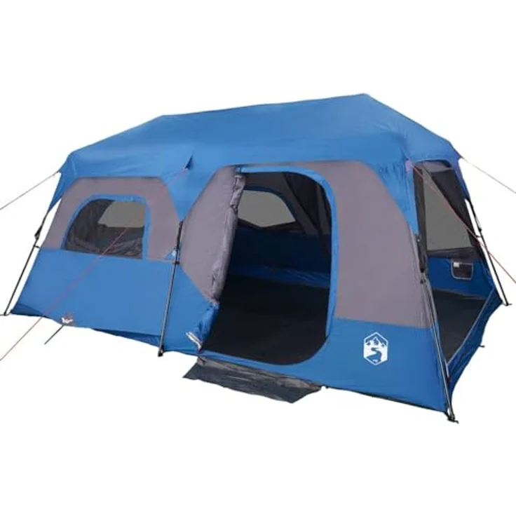 vidaXL Familienzelt 9 Personen, Wasserdichtes Campingzelt mit Quick-Release-System und Insektenschutz – Bild 1