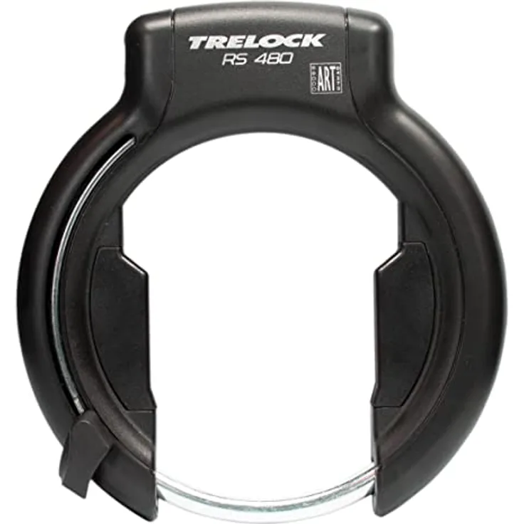 Trelock RS 480 XL, Rahmenschloss mit 75 mm Durchlauf und ART**-Zertifikat, schwarz