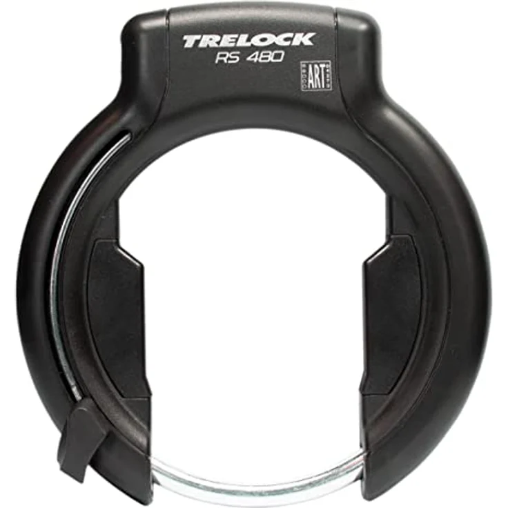 Trelock RS 480 XL, Rahmenschloss mit 75 mm Durchlauf und ART**-Zertifikat, schwarz – Bild 1