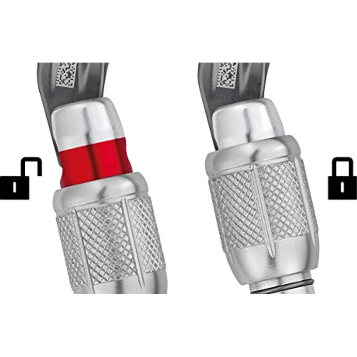 PETZL William M36A SL Karabiner, Aluminium mit Schraubverriegelung, silber, 28 mm, leicht und kantenfrei, Keylock-System, CE EN 362 zertifiziert – Bild 4