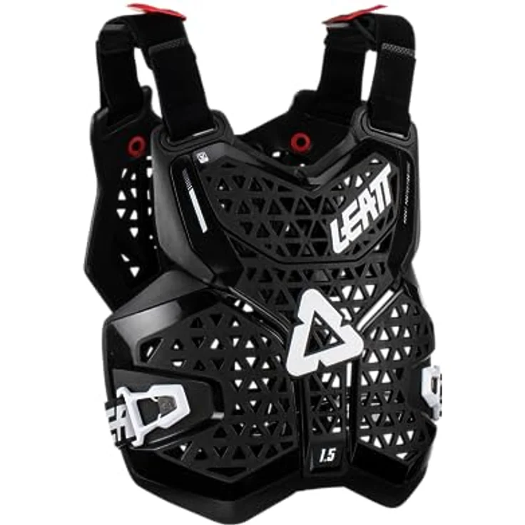 Leatt Chest Protector 1.5 Blk, Ski- und Snowboard-Schutzausrüstung mit Hartschale und 3D-Design für ideale Passform, schwarz – Bild 3