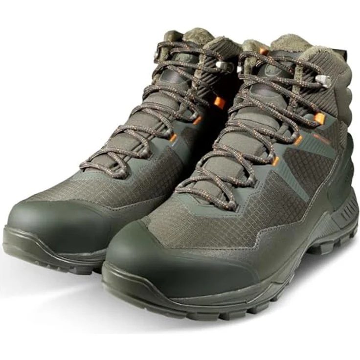 MAMMUT Blackfin III Mid DT, Wanderschuhe mit Vibram-Sohle, wasserdicht und isoliert, dunkelgrün – Bild 4
