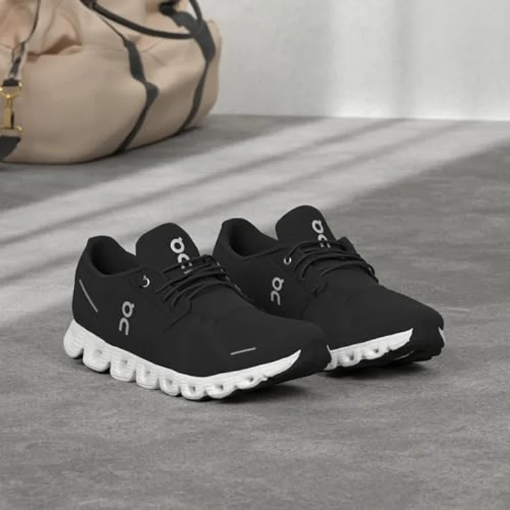 ON CLOUD 5, Lauf- und Sportschuhe aus Textil & Synthetik, Schwarz, Größe 10 1/2 – Bild 7