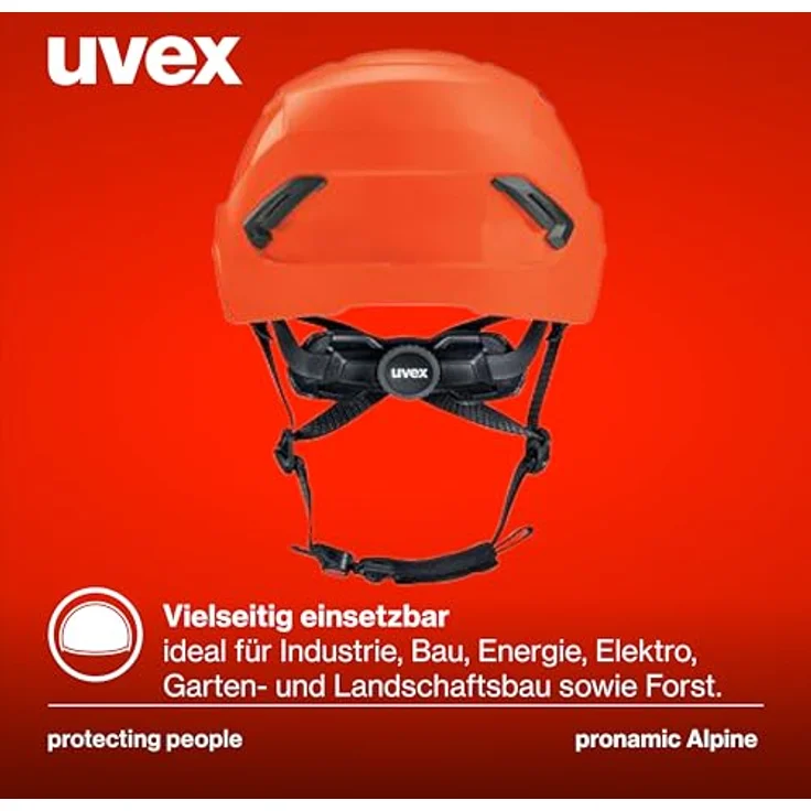 Uvex pronamic Alpine, Schutzhelm - multifunktional, EN 12492 und EN 397, für Damen/Herren, Größenbereich 51-63 cm, optimale Belüftung, inklusive Halteklammern für Stirnlampen – Bild 3