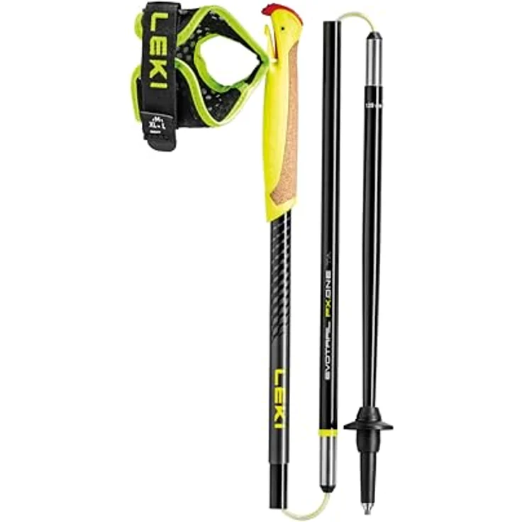 LEKI Evotrail FX.One TA Trailrunningstöcke, Aluminium, faltbar, Black-Neonyellow-dk Anthracite, 110CM – Bild 3