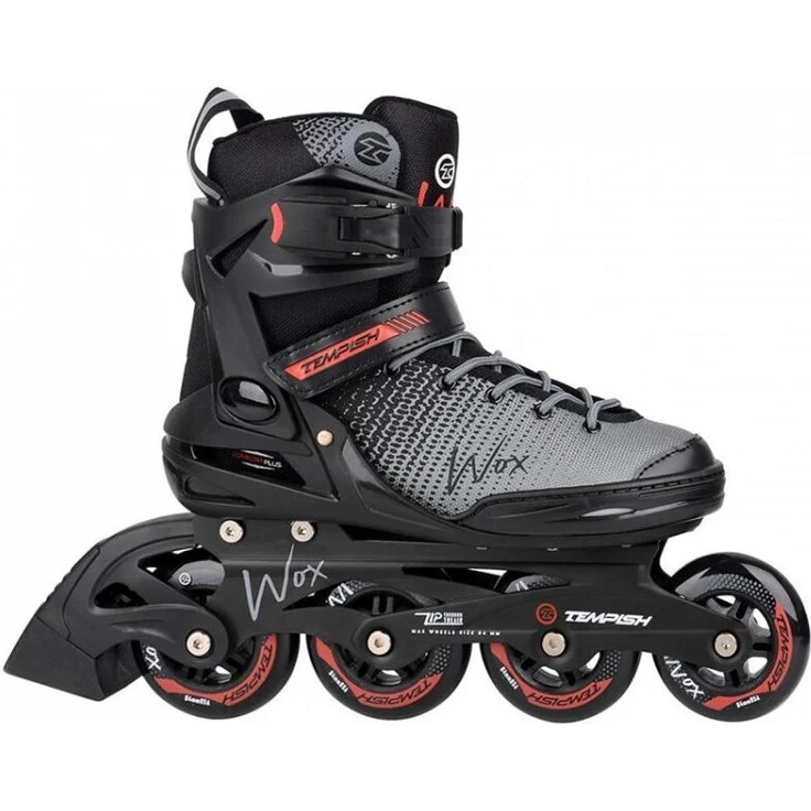 Tempish Wox UNI, Fitness Inline Skates für Anfänger und Fortgeschrittene, 84mm Räder, inkl. Bremse, schwarz