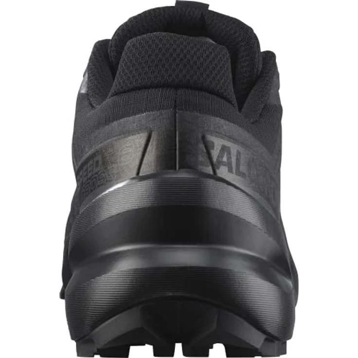 Salomon Speedcross 6, Trail Schuhe Herren mit robustem Mesh-Obermaterial und Schnellschnürung, schwarz – Bild 2