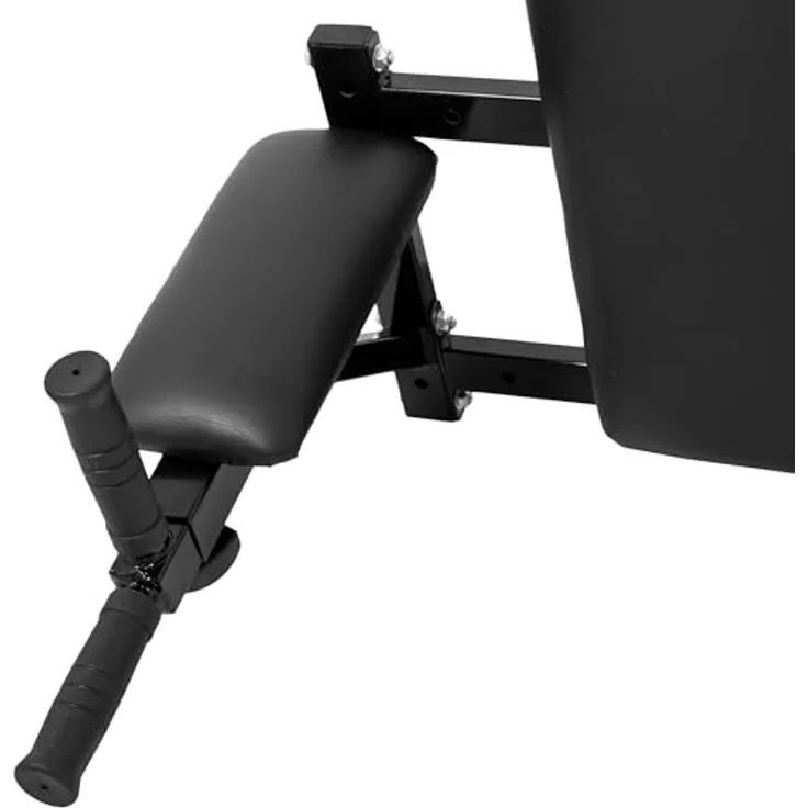 GORILLA SPORTS Trainingsstation Dip Station, Wandmontage - Effektives Oberkörpertraining, Bauchmuskeltrainer, Polsterung, Dips Barren, schwarz – Bild 4