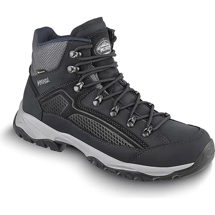 Meindl Baltimore GTX, Wanderstiefel aus Nubukleder und Veloursleder, wasserdicht, blau, Gr. 45 – Bild 1
