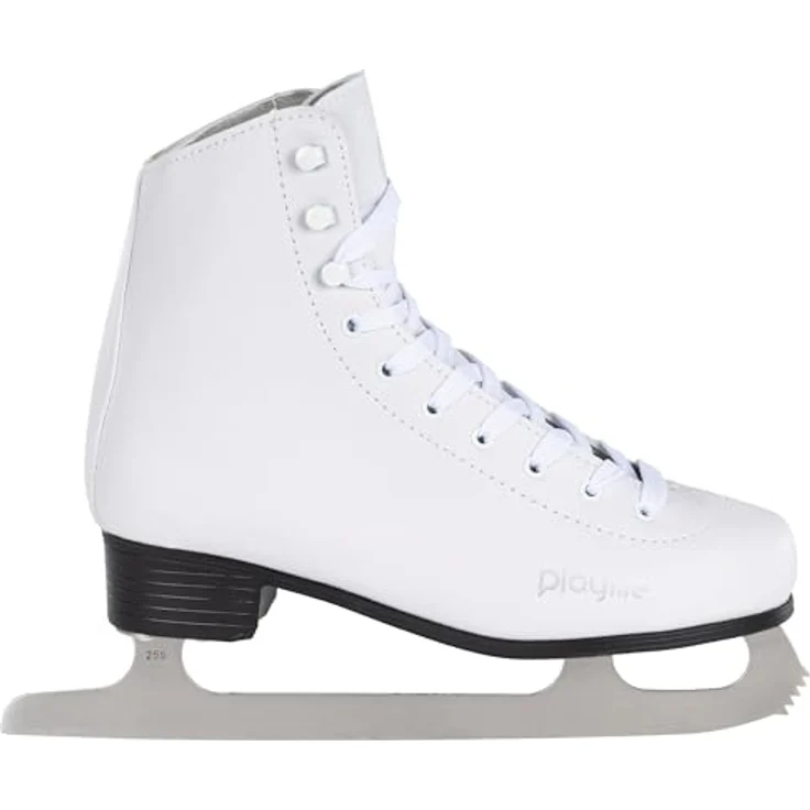 Powerslide Classic White Schlittschuhe, Damen Schlittschuhe in klassischem Weiß, kälteisolierendes Synthetik-Leder, Rostfreiem Carbon Steel, Größe 38 – Bild 2