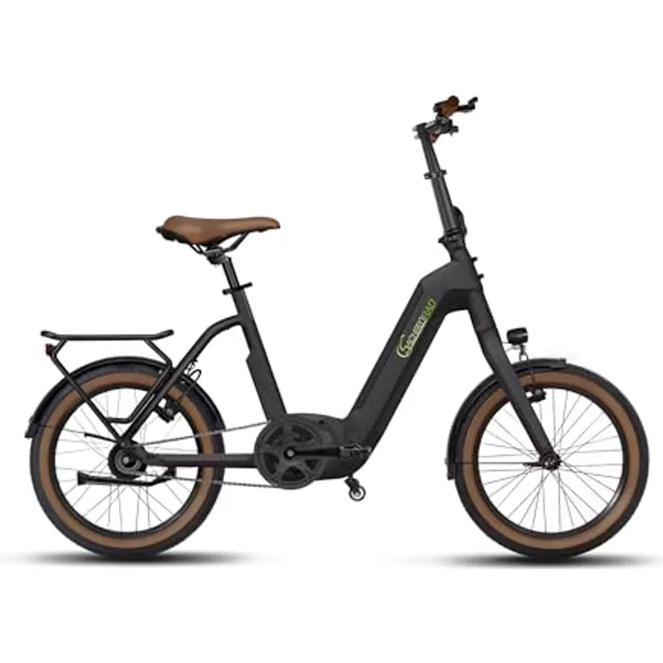 SachsenRAD E-Faltrad F3B Centro, E-Bike mit 250W Mittelmotor, 15Ah Akku, Rücktrittbremse, 20 Zoll, bis zu 150 km Reichweite, Aluminiumrahmen