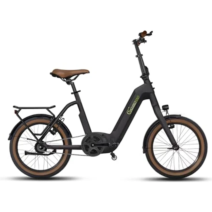 SachsenRAD E-Faltrad F3B Centro, E-Bike mit 250W Mittelmotor, 15Ah Akku, Rücktrittbremse, 20 Zoll, bis zu 150 km Reichweite, Aluminiumrahmen – Bild 1