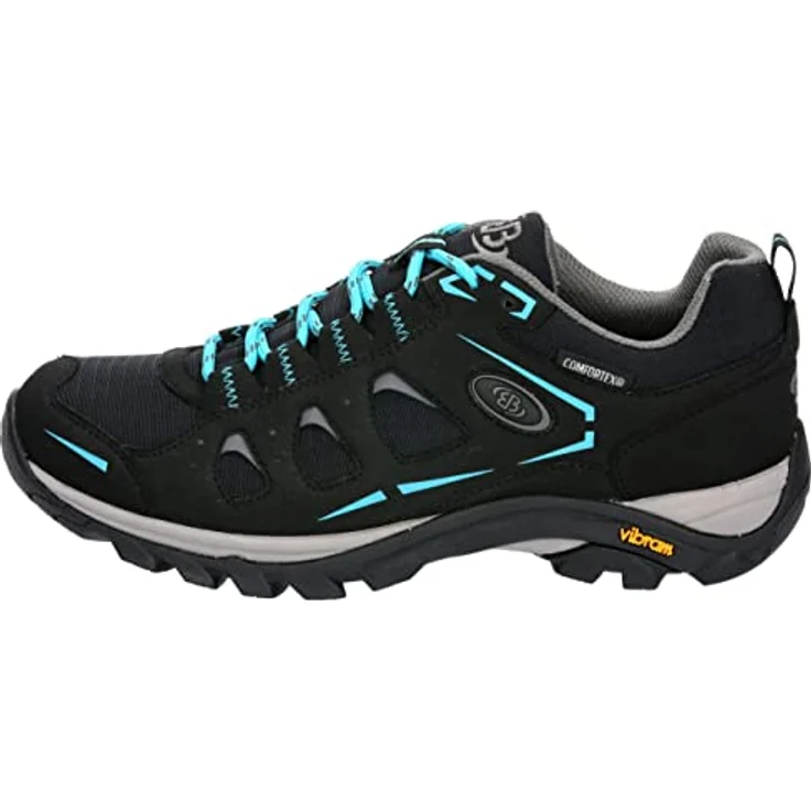 Brütting Outdoorschuh Mount Frakes Low 37, Damen-Wanderschuh mit rutschfester Vibram-Laufsohle und individueller Schnürung, Schwarz – Bild 2