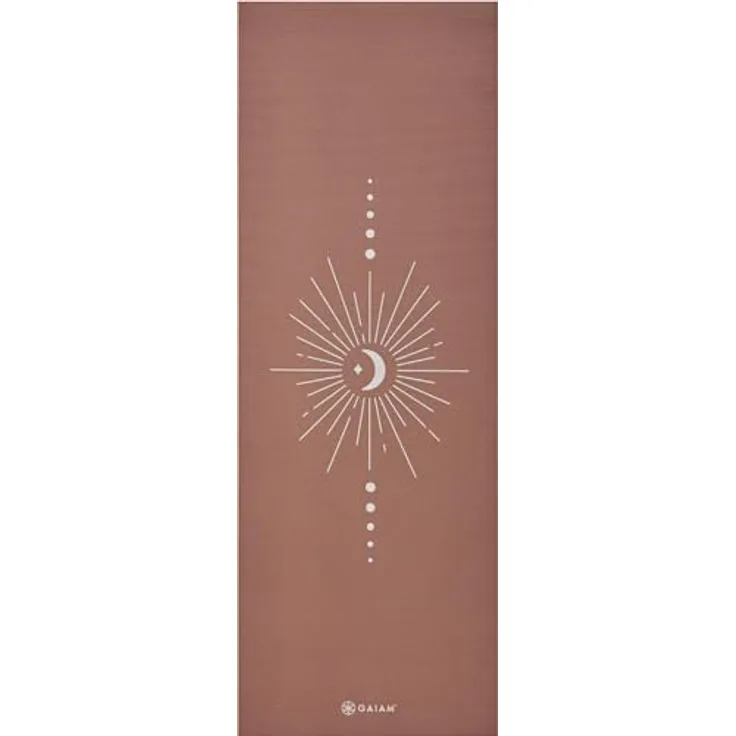 Gaiam Classic Printed Yogamatte, 5 mm dick, latex- und phthalatfrei