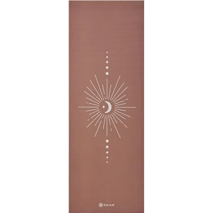Gaiam Classic Printed Yogamatte, 5 mm dick, latex- und phthalatfrei – Bild 1