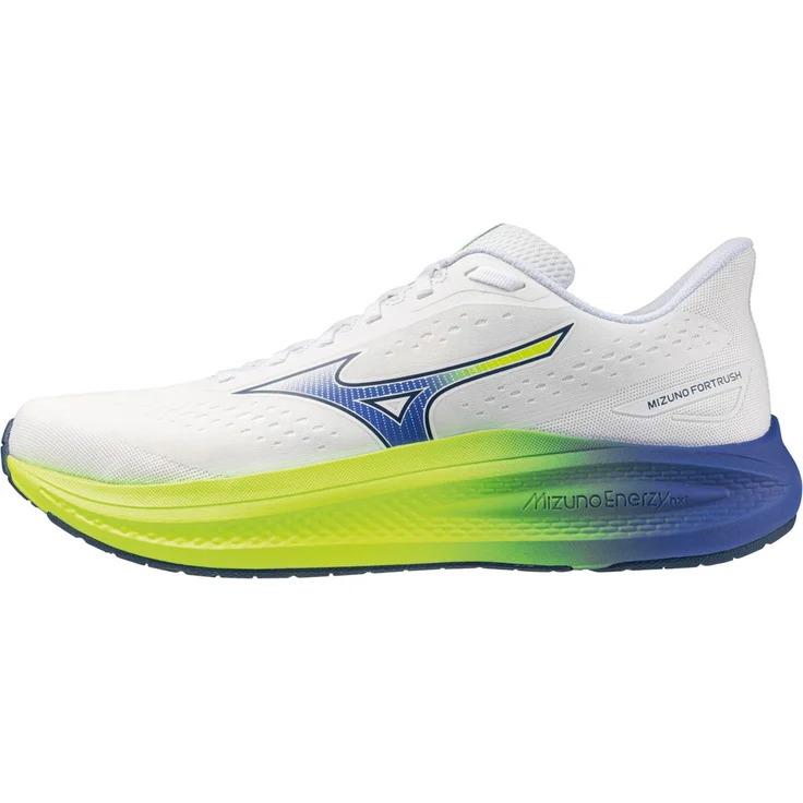 Mizuno Fortrush Laufsport Schuhe Herren, Mizuno Enerzy NXT Dämpfung, stabilisierende Außensohle, weiches Mesh-Obermaterial, geräumige Zehenbox