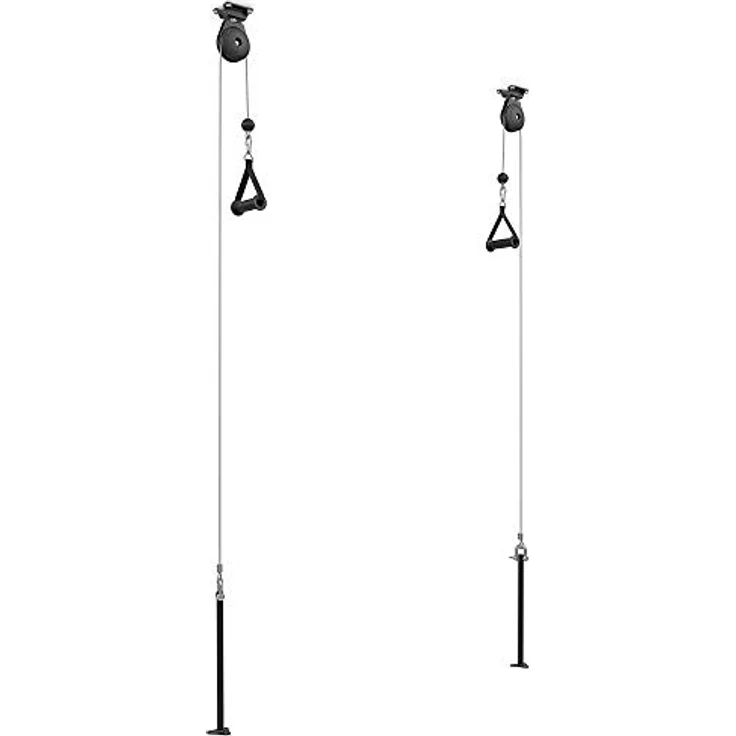 Marbo Sport Kabelzug zur Deckenbefestigung MH-W107 2.0 | Made in EU, Kraftstation mit Kugellagerrollen und bis zu 120 kg maximale Last, in der Farbe Schwarz – Bild 2