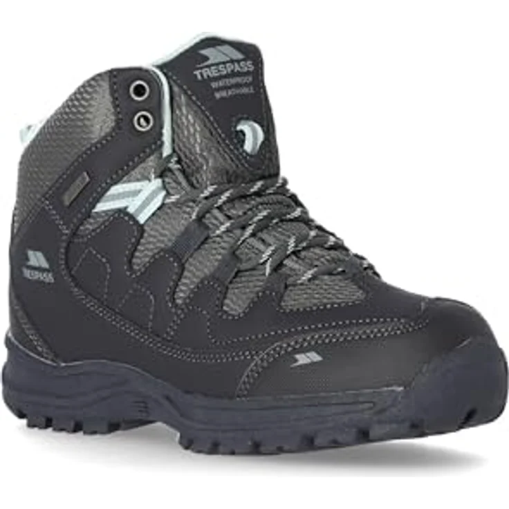Trespass Mitzi Damen Wanderschuhe, wasserdicht und atmungsaktiv, Iron-Design mit griffiger Sohle – Bild 1