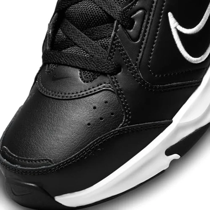 Nike Defy All Day, Laufschuhe aus Leder mit weicher Dämpfung und Gummi-Traktion, schwarz-weiß – Bild 4